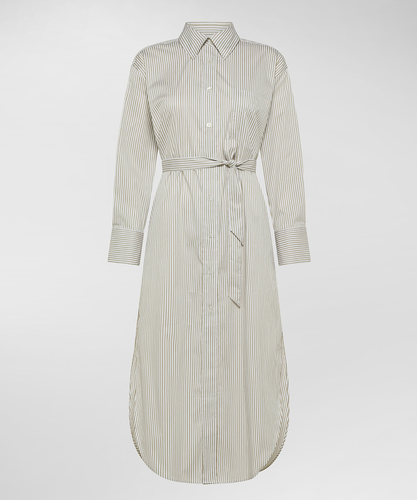 Striped cotton blend chemisier - Peuterey