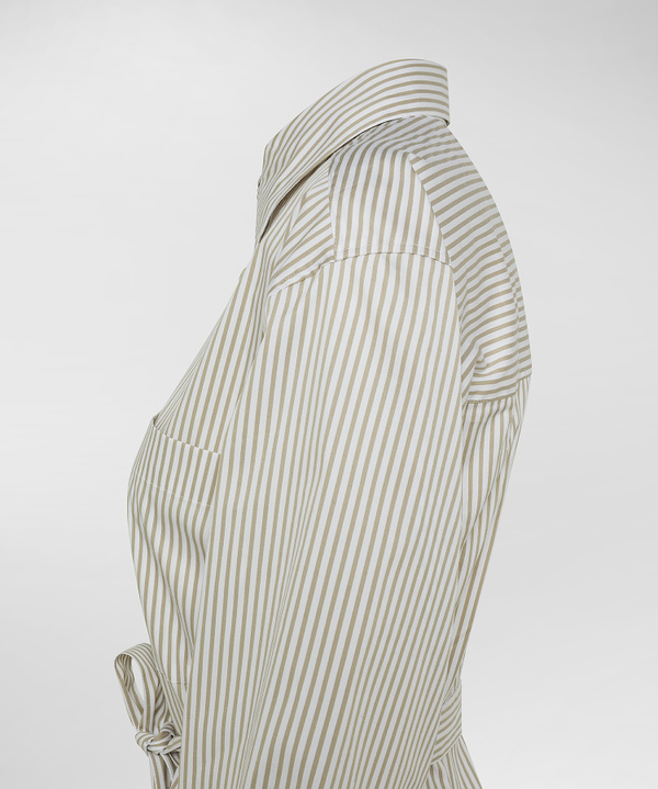 Striped cotton blend chemisier - Peuterey