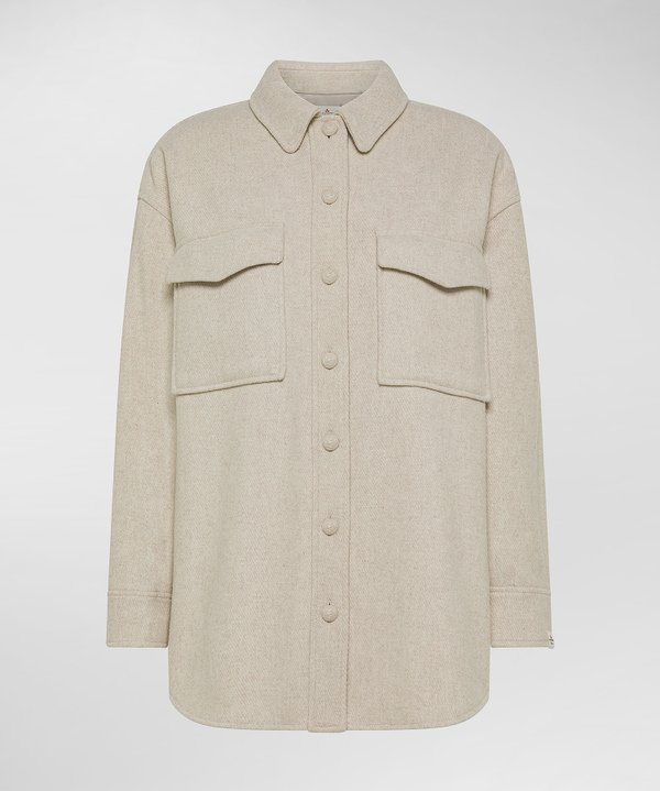 Oversize-Hemd aus einer Wollmischung - Peuterey