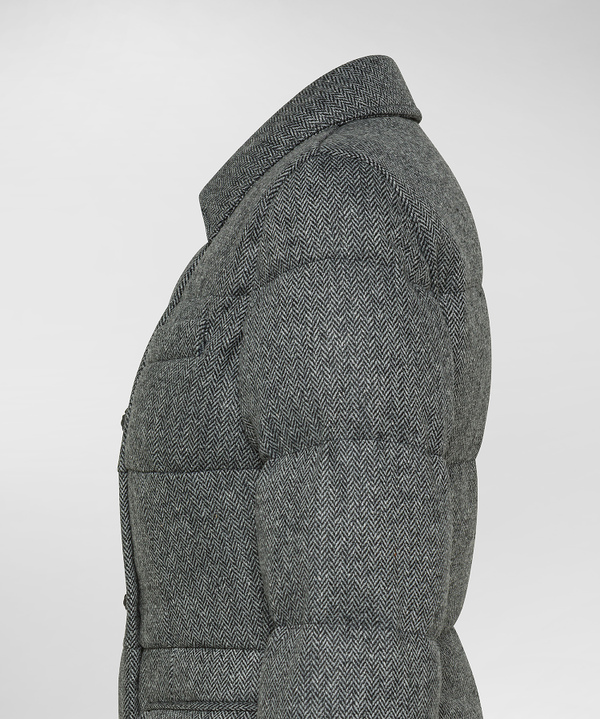 Double-breasted wool twill down jacket - Peuterey