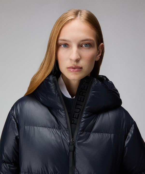 Long shiny nylon down jacket - Peuterey