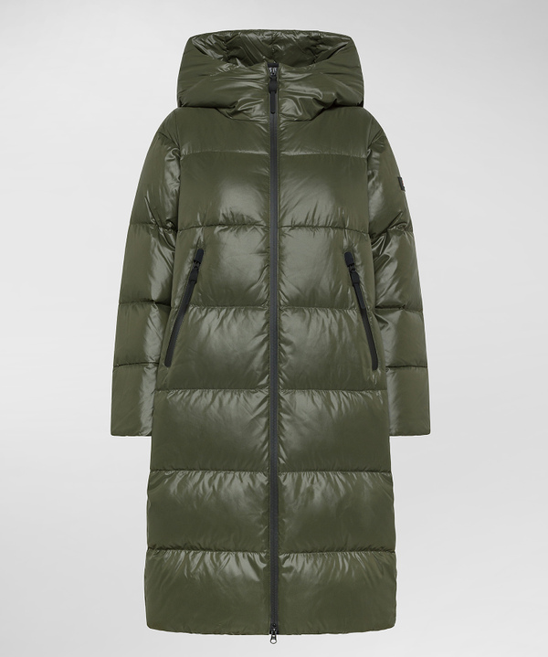 Piumino lungo in nylon lucido - Peuterey