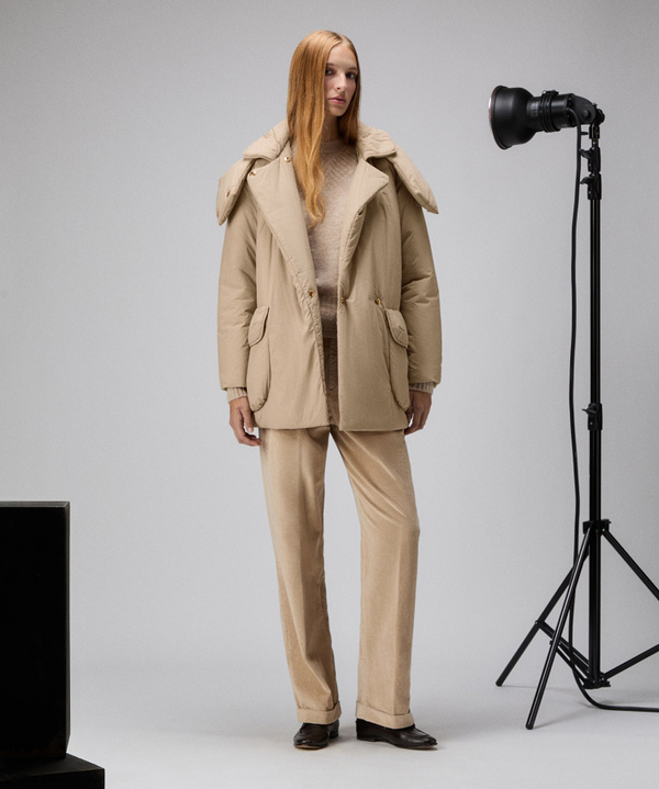 Cloud-effect down jacket with belt - Peuterey