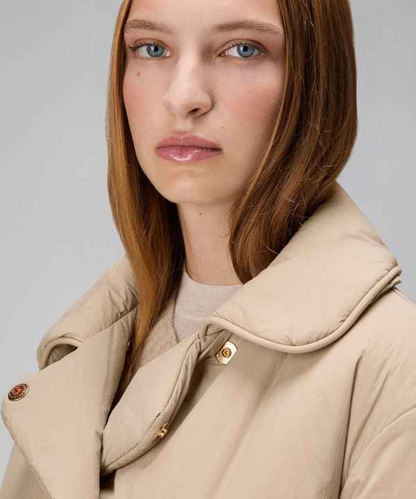 Cloud-effect down jacket with belt - Peuterey