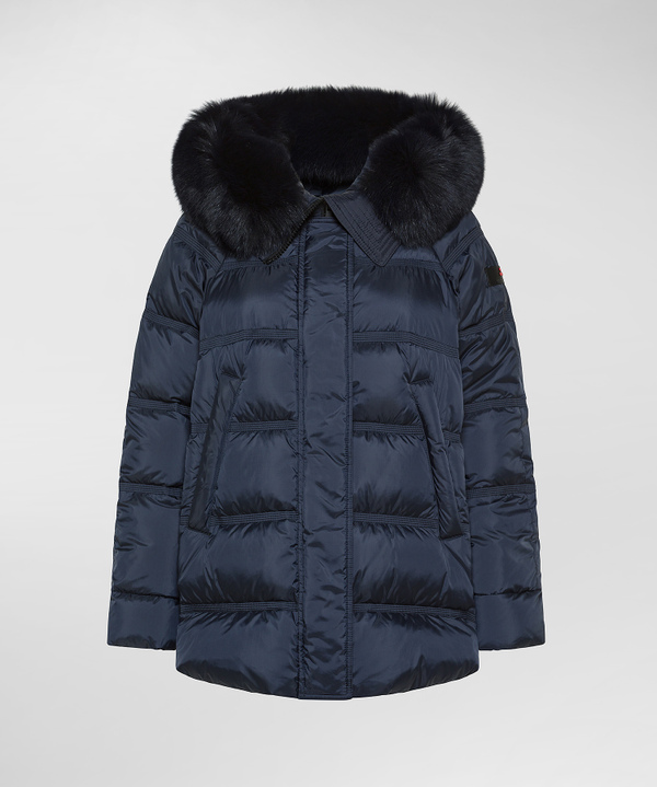 Puffer jacket con bordo in pelliccia - Peuterey
