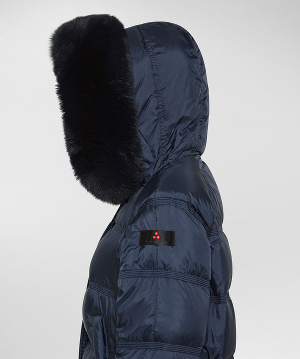 Puffer jacket con bordo in pelliccia - Peuterey