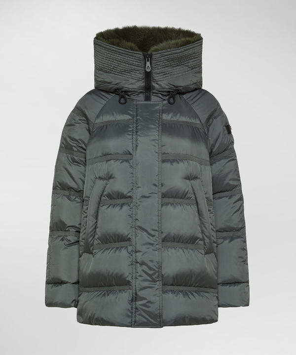 Puffer jacket con bordo in pelliccia - Peuterey