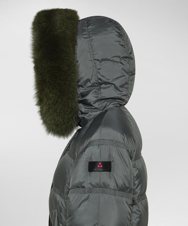 Puffer jacket con bordo in pelliccia - Peuterey