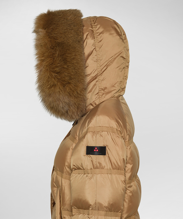 Puffer jacket con bordo in pelliccia - Peuterey