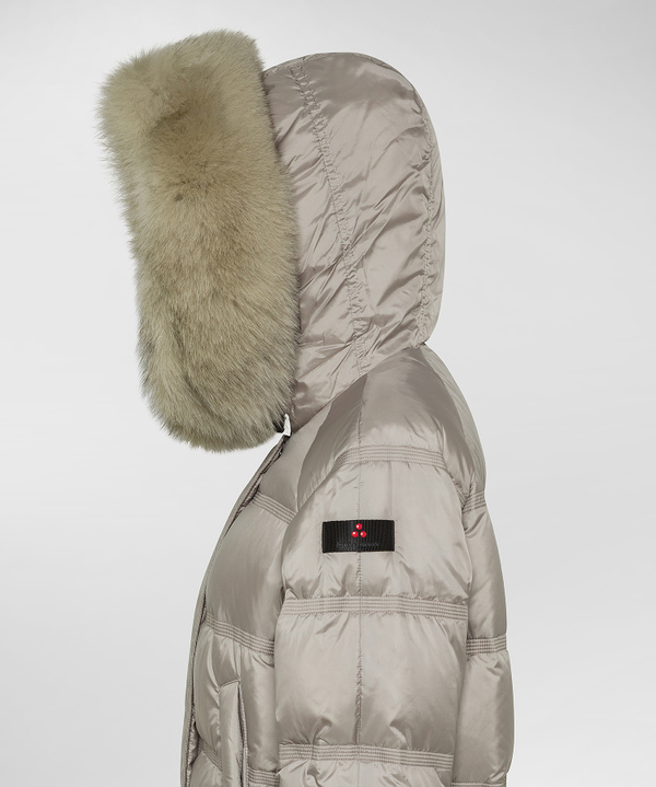 Puffer jacket con bordo in pelliccia - Peuterey