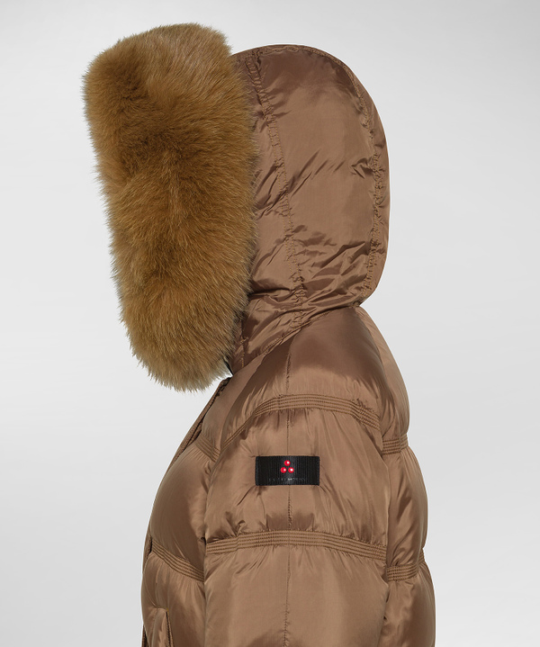 Puffer jacket con bordo in pelliccia - Peuterey