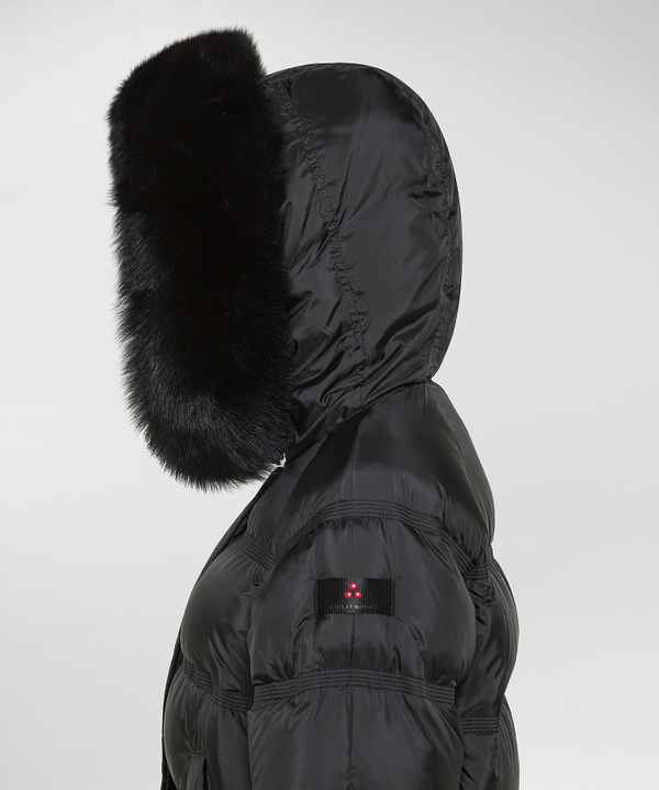 Puffer jacket con bordo in pelliccia - Peuterey