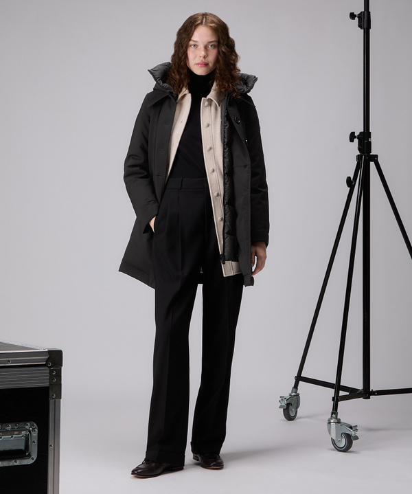 Performance overcoat with oversized hood - Peuterey