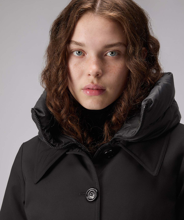 Performance overcoat with oversized hood - Peuterey