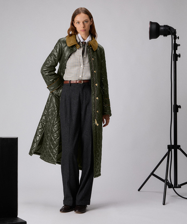 Long coat with velvet collar - Peuterey