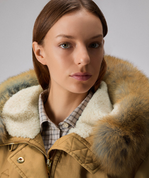 Parka with fur-trimmed hood - Peuterey
