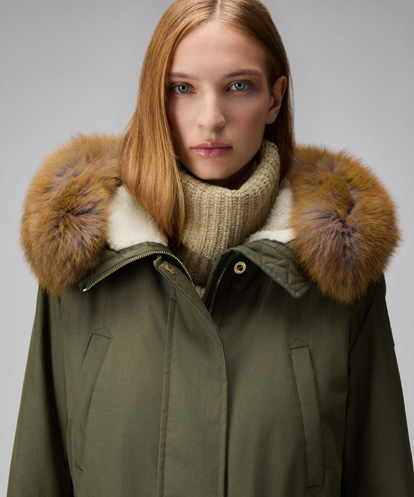 Maxi parka with fox fur - Peuterey
