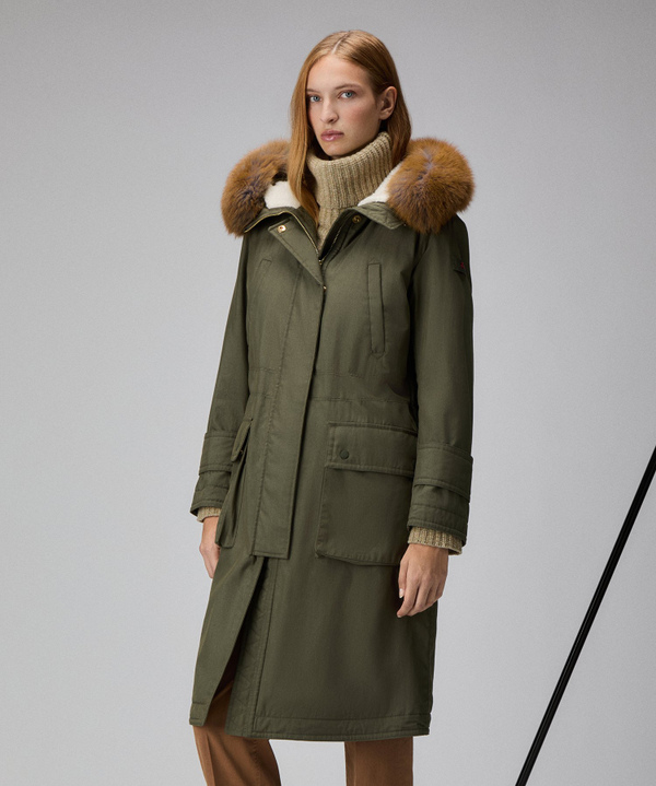 Maxi parka with fox fur - Peuterey