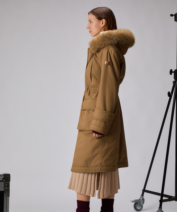 Maxi parka with fox fur - Peuterey