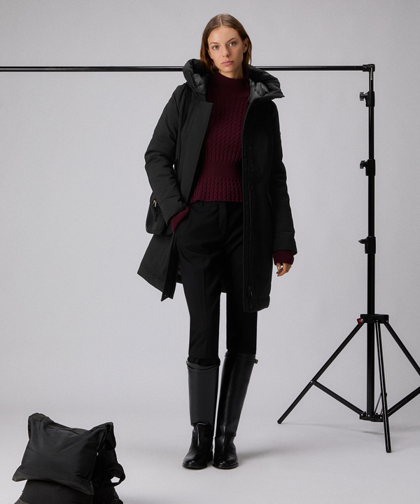 Smooth slim-fit windproof coat - Peuterey