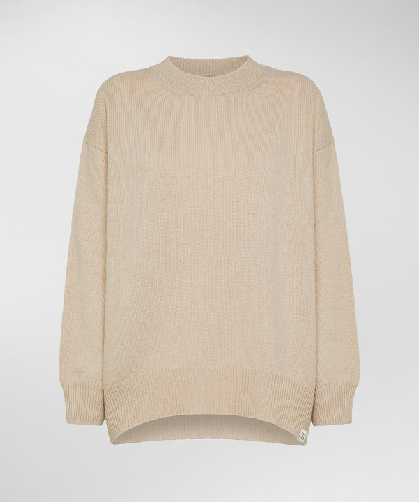 Carded wool crew-neck sweater - Peuterey