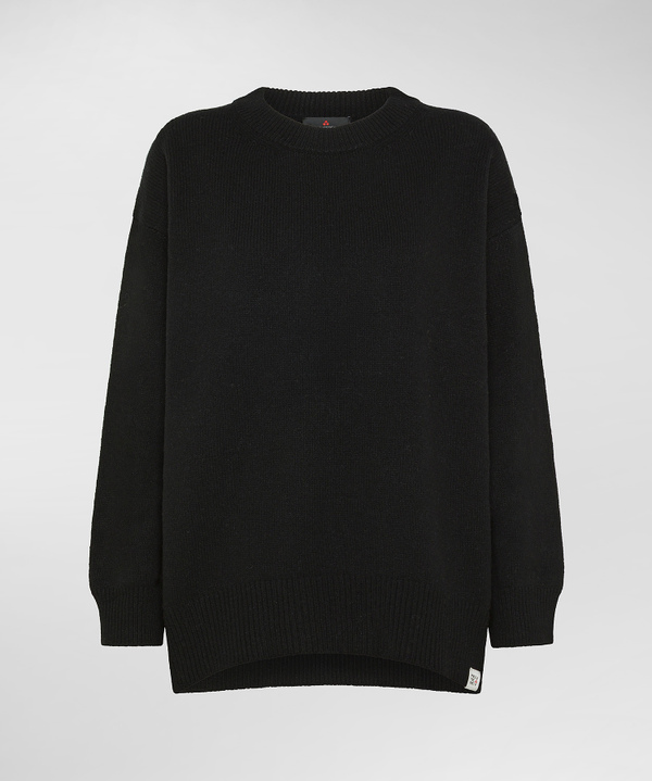 Carded wool crew-neck sweater - Peuterey