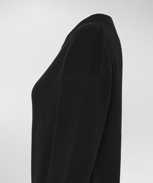 Carded wool crew-neck sweater - Peuterey