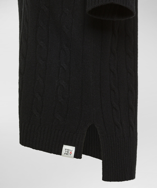 Short-sleeved carded wool sweater - Peuterey