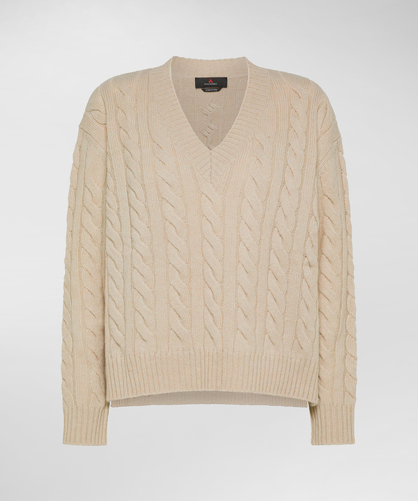 Carded wool V-neck sweater - Peuterey