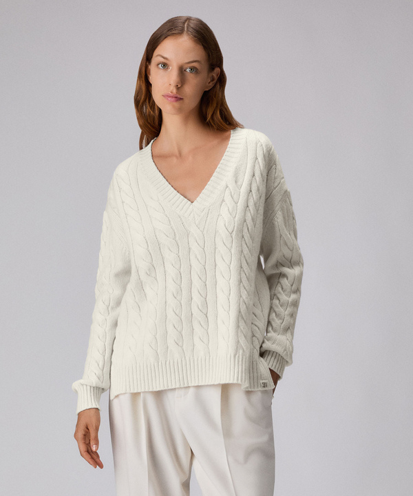 Carded wool V-neck sweater - Peuterey