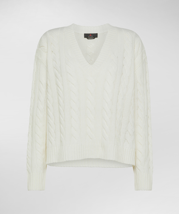 Carded wool V-neck sweater - Peuterey