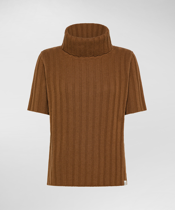 Ribbed wool high-collar sweater - Peuterey