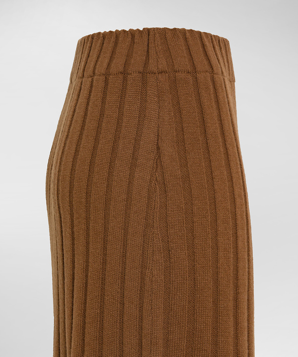 Long ribbed wool skirt - Peuterey
