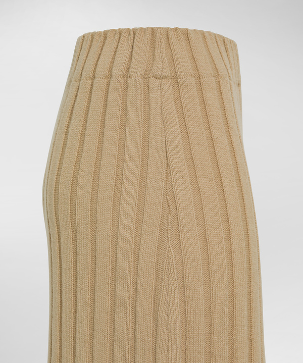 Long ribbed wool skirt - Peuterey