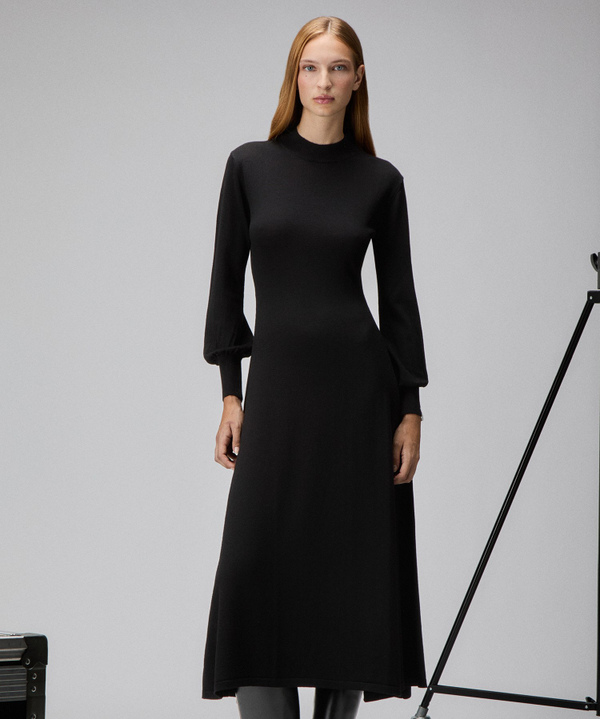 Longuette-Kleid aus gekämmter Wolle - Peuterey
