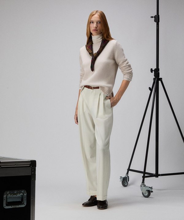 Wool blend tailored trousers - Peuterey