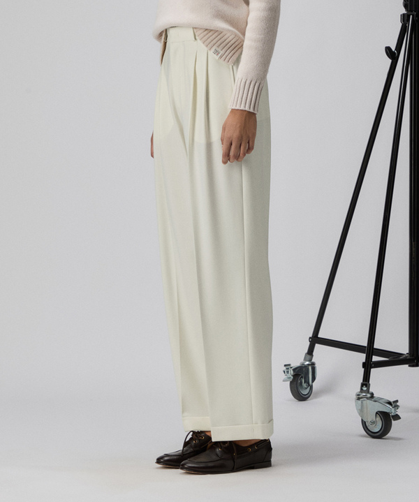 Wool blend tailored trousers - Peuterey