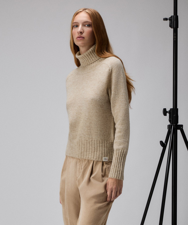 Alpaca-blend high-collar sweater - Peuterey