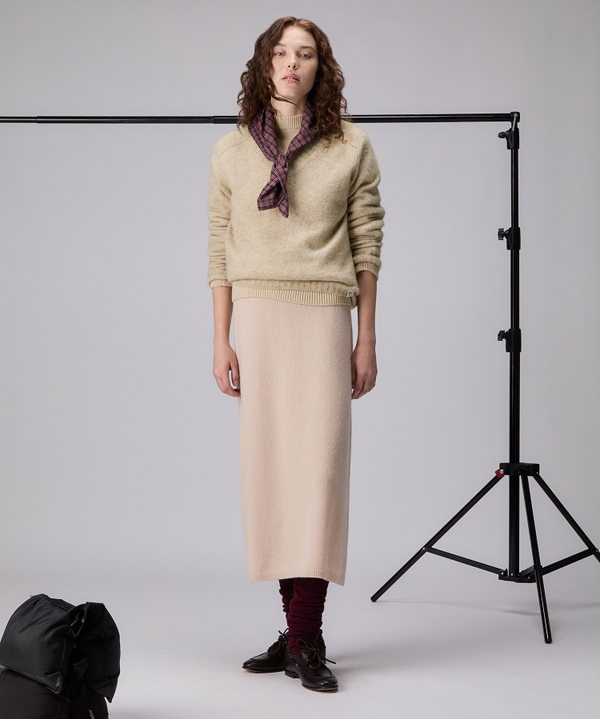 Alpaca blend V-neck pullover - Peuterey