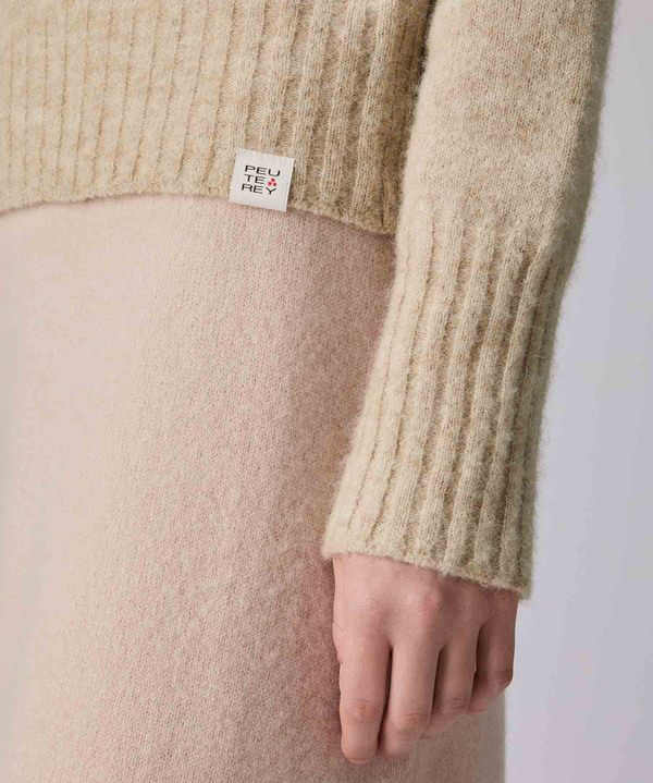 Alpaca blend V-neck pullover - Peuterey