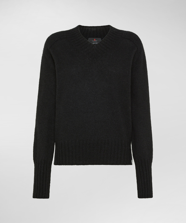 Pullover con scollo a V in misto alpaca - Peuterey