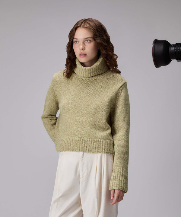 Cashmere blend stranded sweater - Peuterey