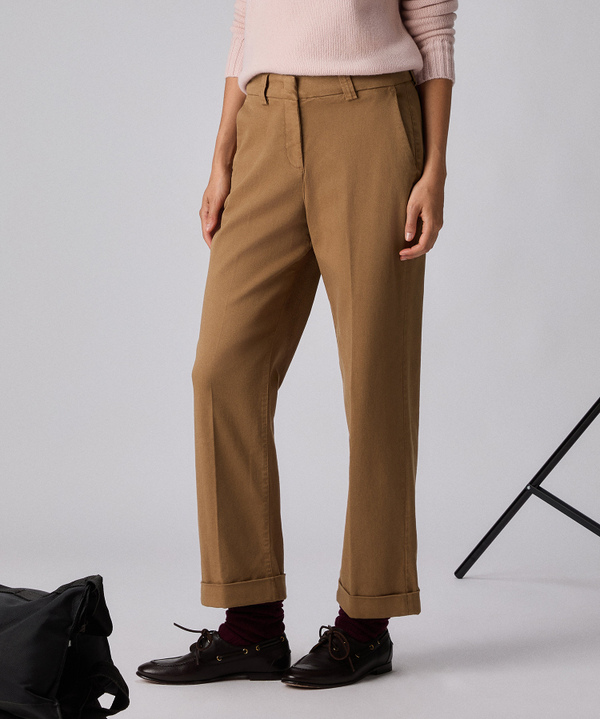 Stretch gabardine trousers - Peuterey