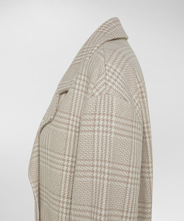 Double-breasted chequered coat - Peuterey