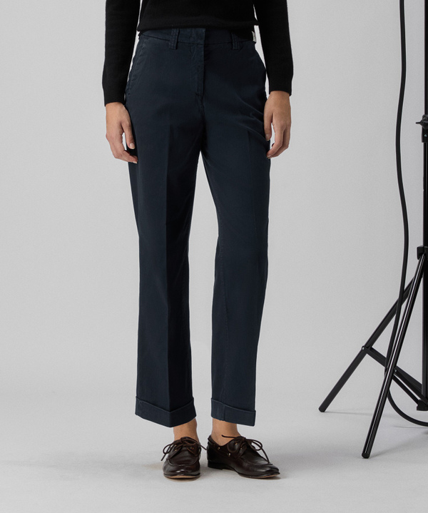 Stretch gabardine trousers - Peuterey