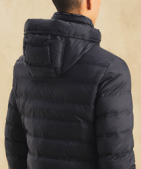 Ultra-lightweight and semi-shiny down jacket for men, black | Peuterey