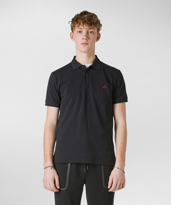 Shiny cotton pique polo shirt - Peuterey