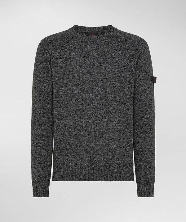 Round neck in mouliné wool blend - Peuterey