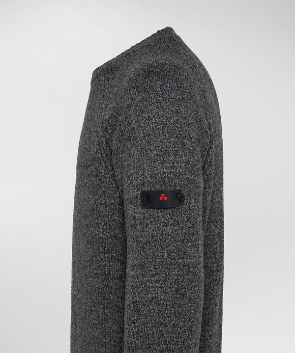 Round neck in mouliné wool blend - Peuterey