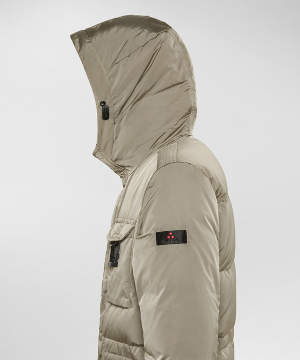 FELDJACKE AUS TAFT MIT PELZKAPUZE - Peuterey
